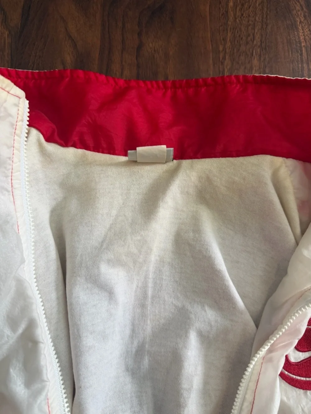 Vintage Nike 90d Red and White Windbreaker Jacket